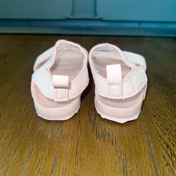 Nuby Baby Girl Light Pink Strappy Sandals Size 2 - Picture 3 of 6